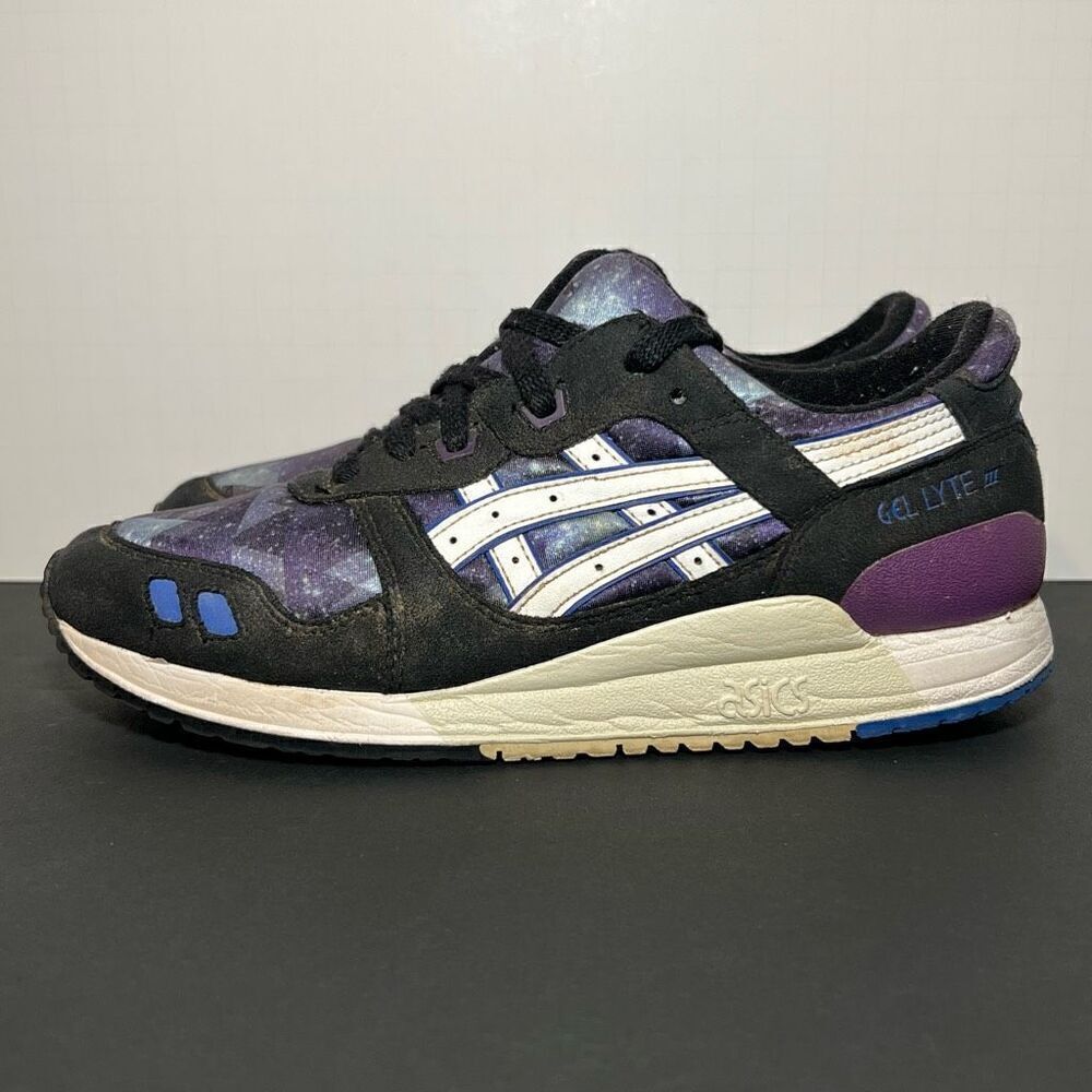 Unisex ASICS Gel Lyte III Galaxy Athletic Sneakers / Size 6.5 Mens - 8 Womens - Picture 3 of 9